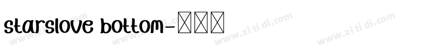 starslove bottom字体转换